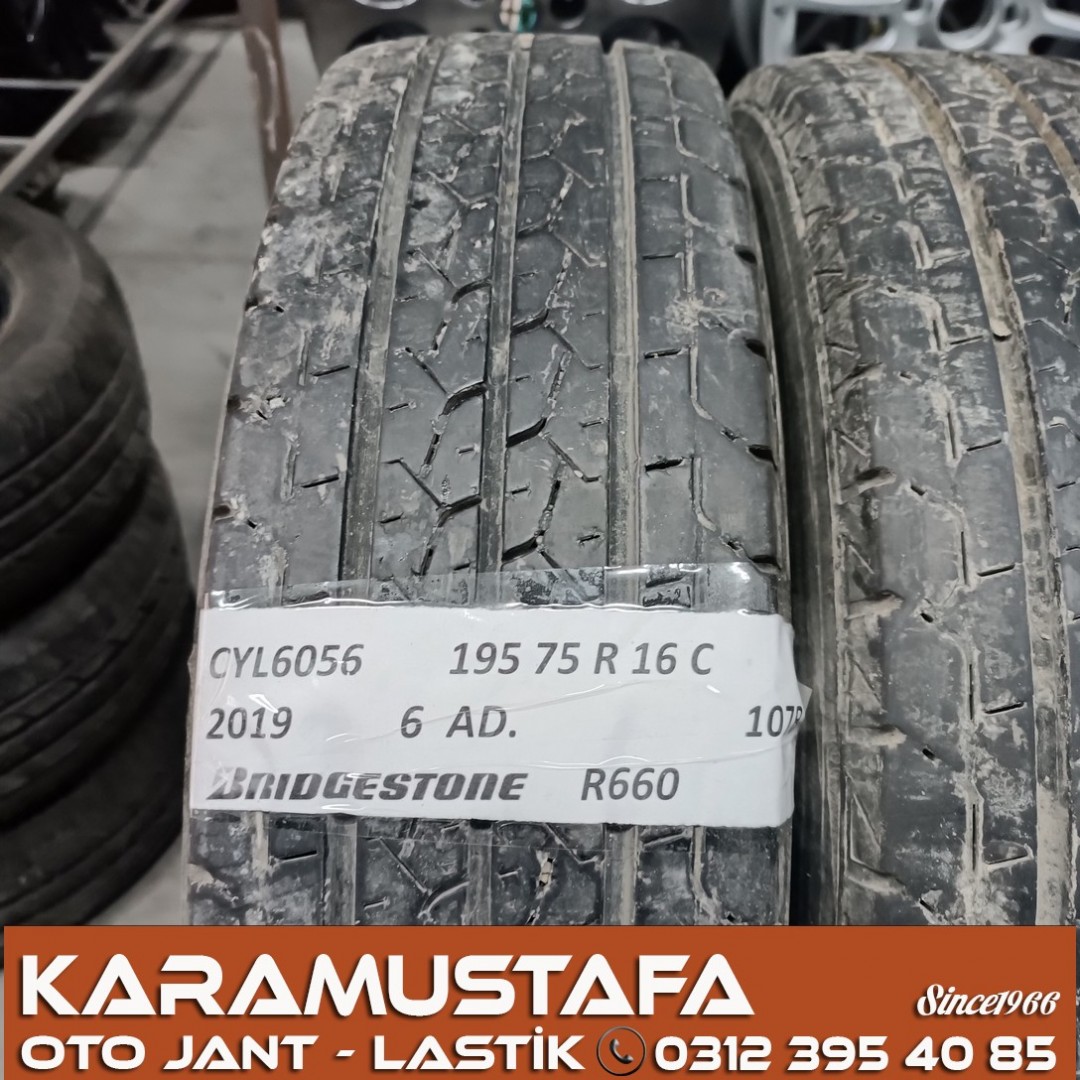 195 75 R 16 BRIDGESTONE R660 107R * 2019 * 6 ADET * CYL6056