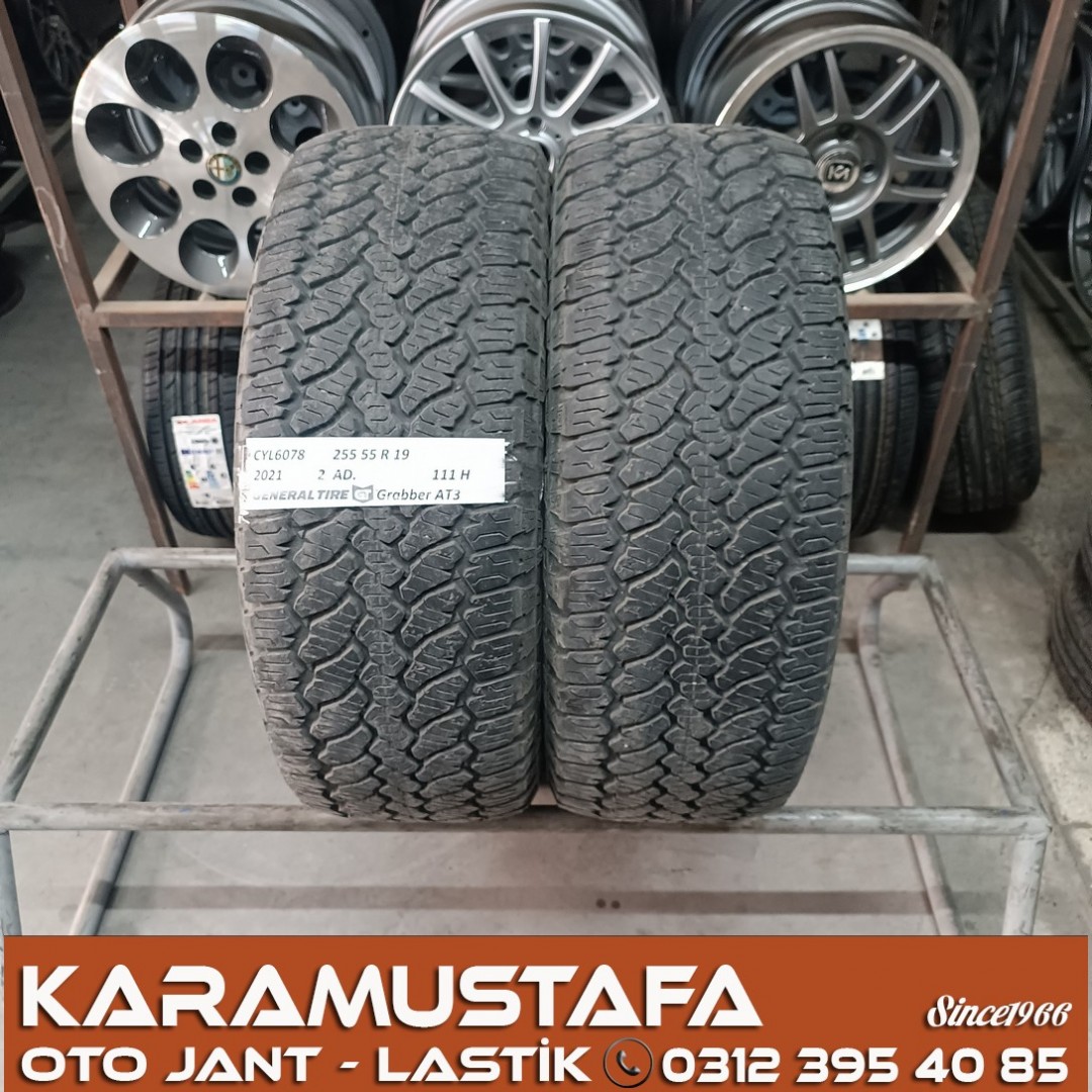 255 55 R 19 GENERAL GRABBER AT3 111H * 2021 * 2 ADET * CYL6078