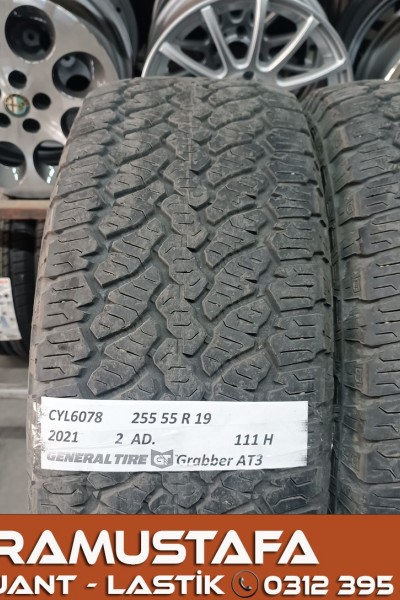 255 55 R 19 GENERAL GRABBER AT3 111H * 2021 * 2 ADET * CYL6078 **