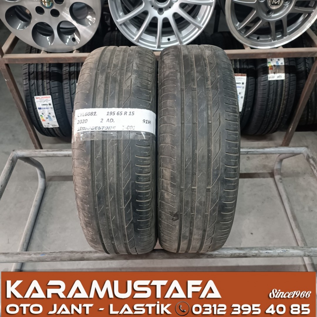 195 65 R 15 BRIDGESTONE T001 91H * 2020 * 2 ADET * CYL6082