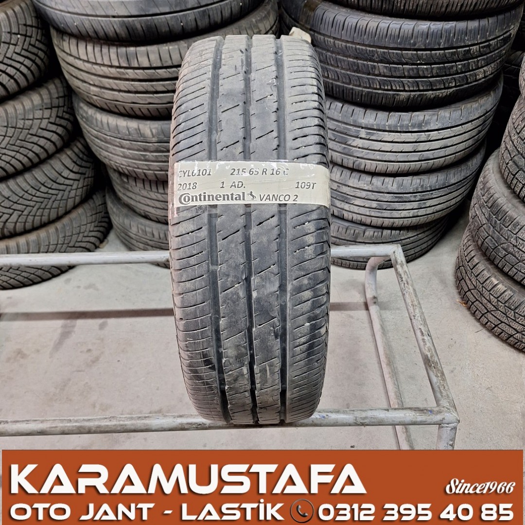 215 65 R 16 CONTINENTAL VANCO2 109T * 2018 * 1 ADET * CYL6101