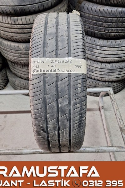 215 65 R 16 CONTINENTAL VANCO2 109T * 2018 * 1 ADET * CYL6101