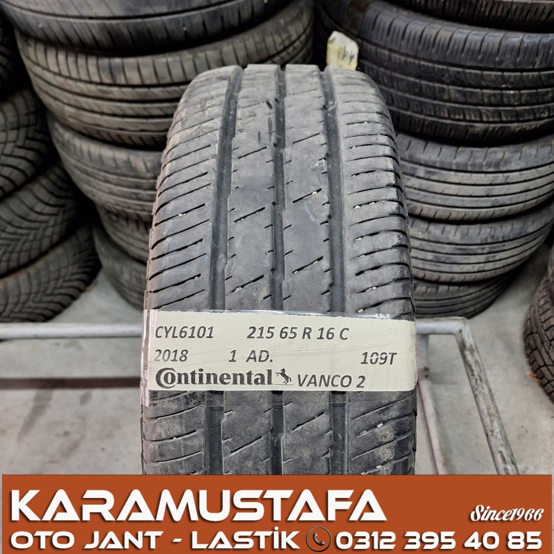 215 65 R 16 CONTINENTAL VANCO2 109T * 2018 * 1 ADET * CYL6101