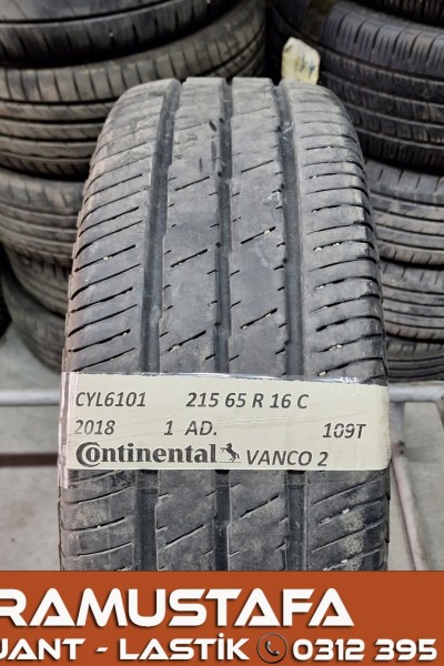 215 65 R 16 CONTINENTAL VANCO2 109T * 2018 * 1 ADET * CYL6101