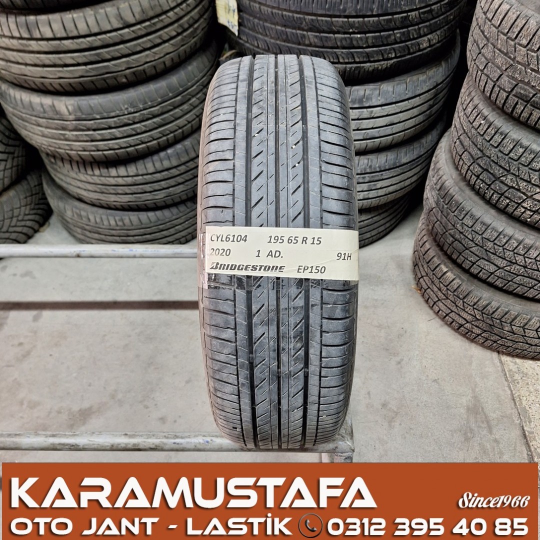 195 65 R 15 BRIDGESTONE EP150 91H * 2020 * 1 ADET * CYL6104