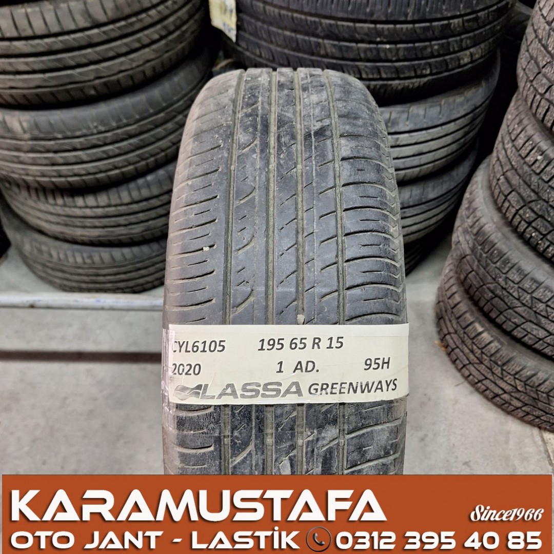 195 65 R 15 LASSA GREENWAYS 95H * 2020 * 1 ADET * CYL6105