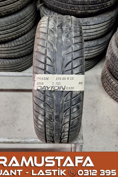 195 60 R 15 DAYTON D320 88H * 2016 * 1 ADET * CYL6106