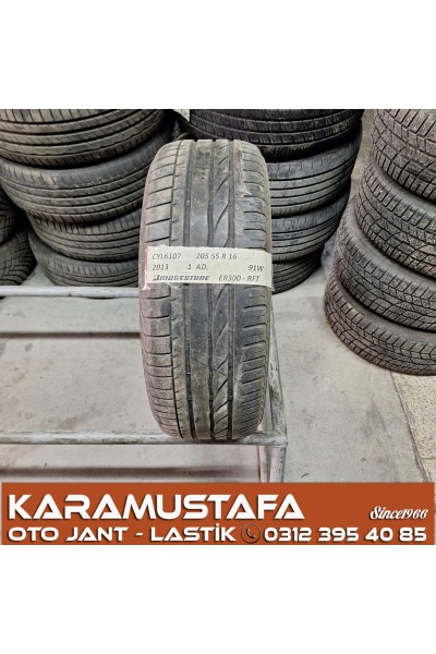 205 55 R 16 BRIDGESTONE ER300 RFT 91W * 2013 * 1 ADET * CYL6107