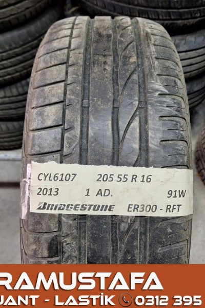 205 55 R 16 BRIDGESTONE ER300 RFT 91W * 2013 * 1 ADET * CYL6107