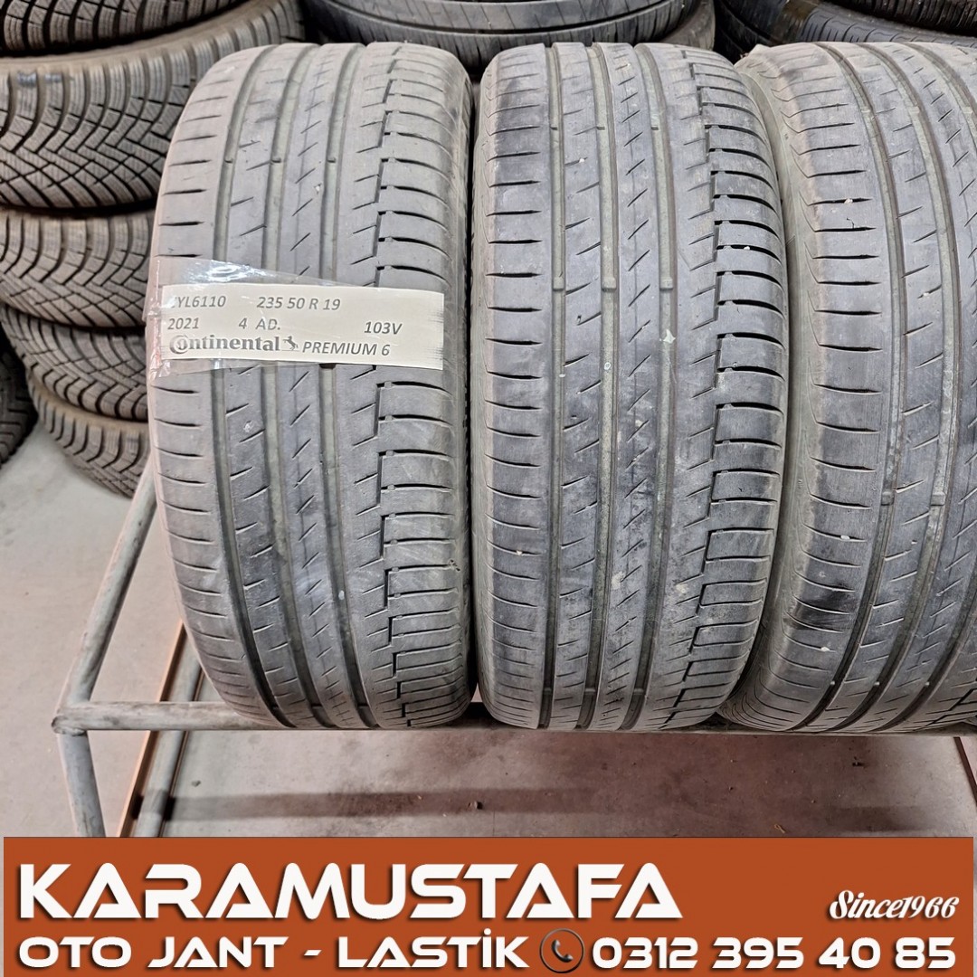 235 50 R 19 CONTINENTAL PREMIUM6 103V * 2021 * 4 ADET * CYL6110