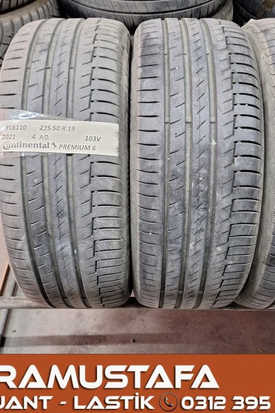 235 50 R 19 CONTINENTAL PREMIUM6 103V * 2021 * 4 ADET * CYL6110