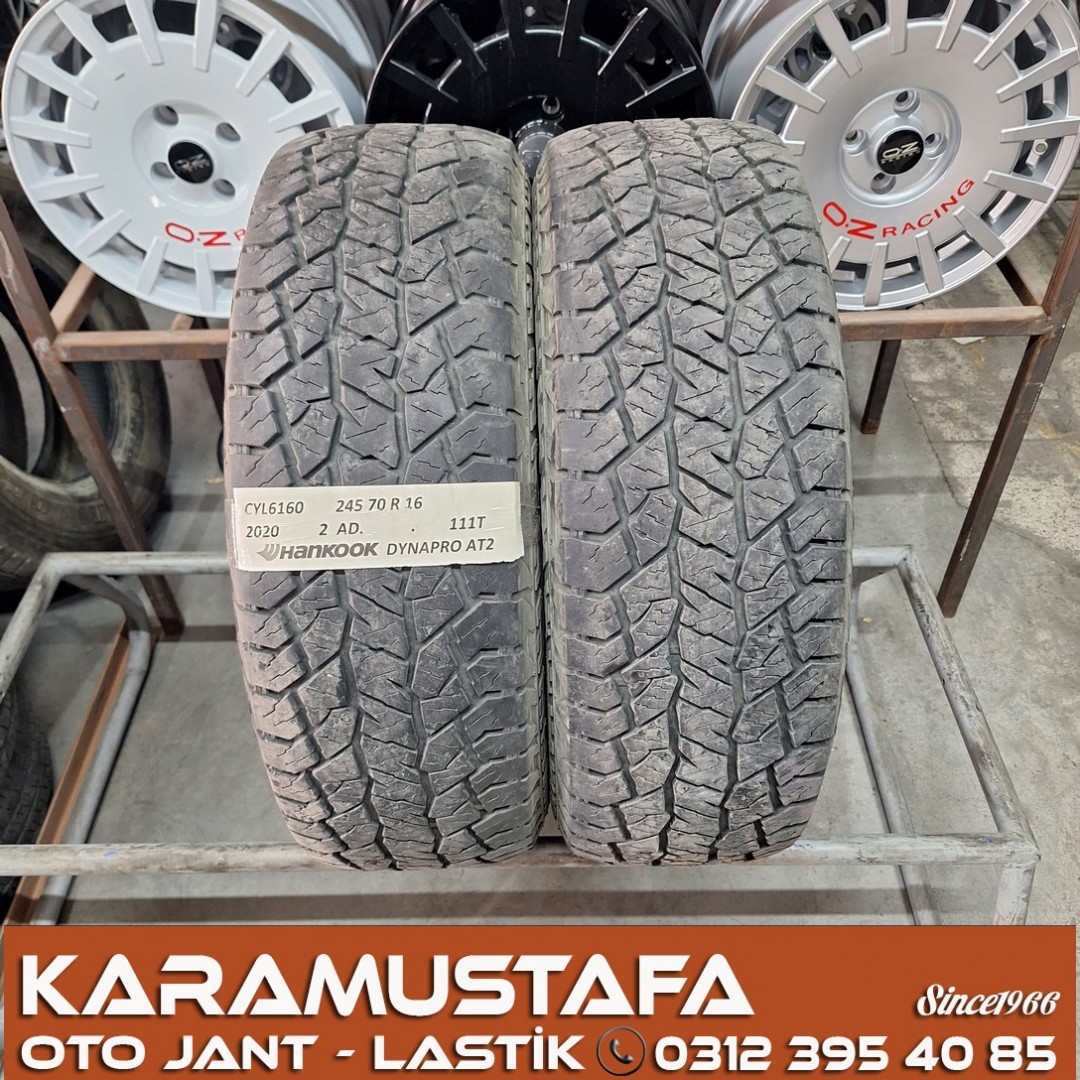 245 70 R 16 HANKOOK DYNAPRO AT2 111T * 2020* 2 ADET * CYL6160