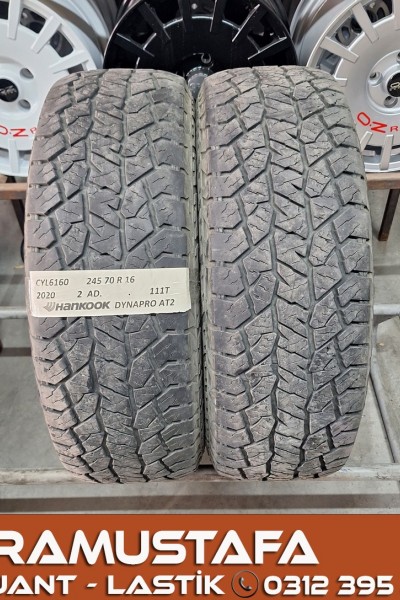 245 70 R 16 HANKOOK DYNAPRO AT2 111T * 2020* 2 ADET * CYL6160