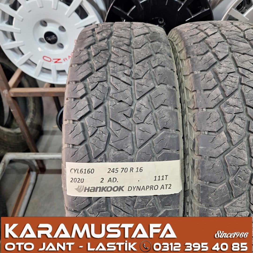 245 70 R 16 HANKOOK DYNAPRO AT2 111T * 2020* 2 ADET * CYL6160
