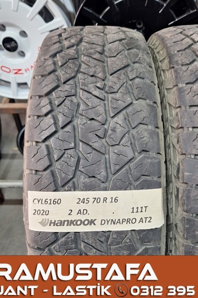 245 70 R 16 HANKOOK DYNAPRO AT2 111T * 2020* 2 ADET * CYL6160
