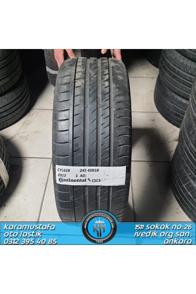 245 45 R 18 CONTINENTAL CSC3 * 2012 * 1 ADET * CYL628 **