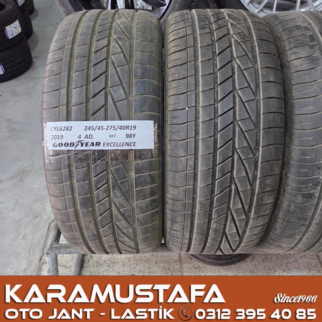 245 45 R 19 * 275 40 R 19 GOODYEAR EXCELLENCE RFT 98Y * 2019 * 4 ADET * CYL6282
