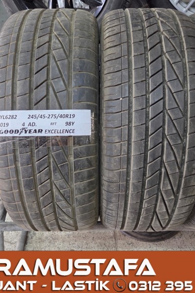245 45 R 19 * 275 40 R 19 GOODYEAR EXCELLENCE RFT 98Y * 2019 * 4 ADET * CYL6282