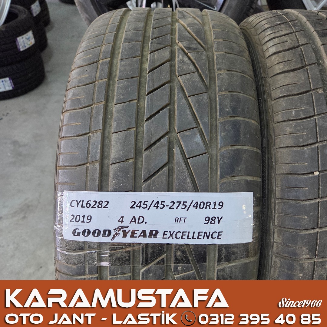 245 45 R 19 * 275 40 R 19 GOODYEAR EXCELLENCE RFT 98Y * 2019 * 4 ADET * CYL6282