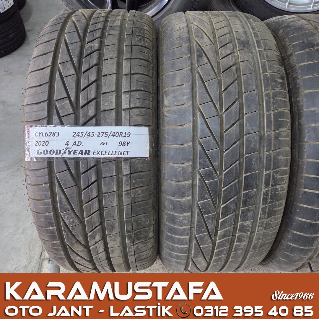 245 45 R 19 * 275 40 R 19 GOODYEAR EXCELLENCE RFT 98Y * 2019 * 4 ADET * CYL6282