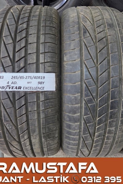 245 45 R 19 * 275 40 R 19 GOODYEAR EXCELLENCE RFT 98Y * 2020 * 4 ADET * CYL6283