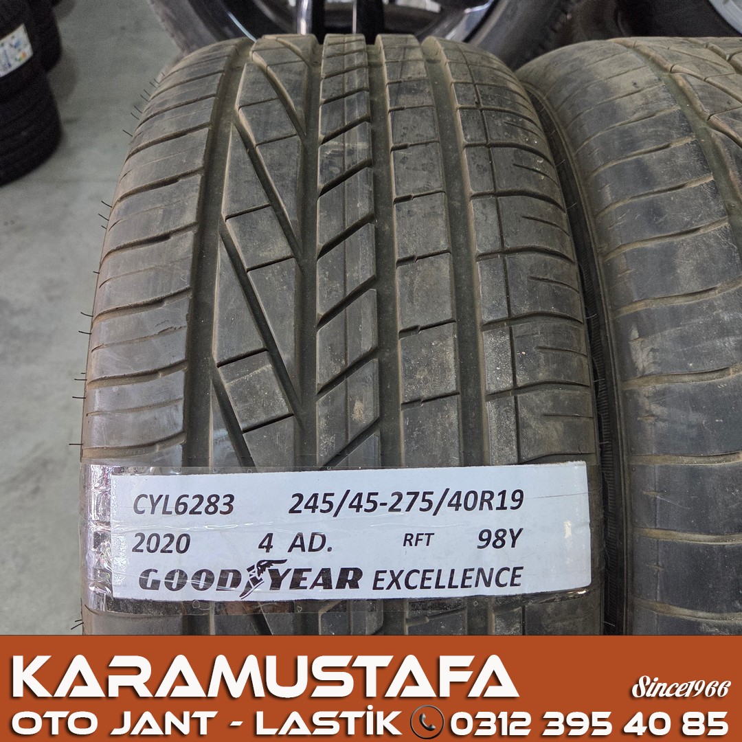 245 45 R 19 * 275 40 R 19 GOODYEAR EXCELLENCE RFT 98Y * 2019 * 4 ADET * CYL6282