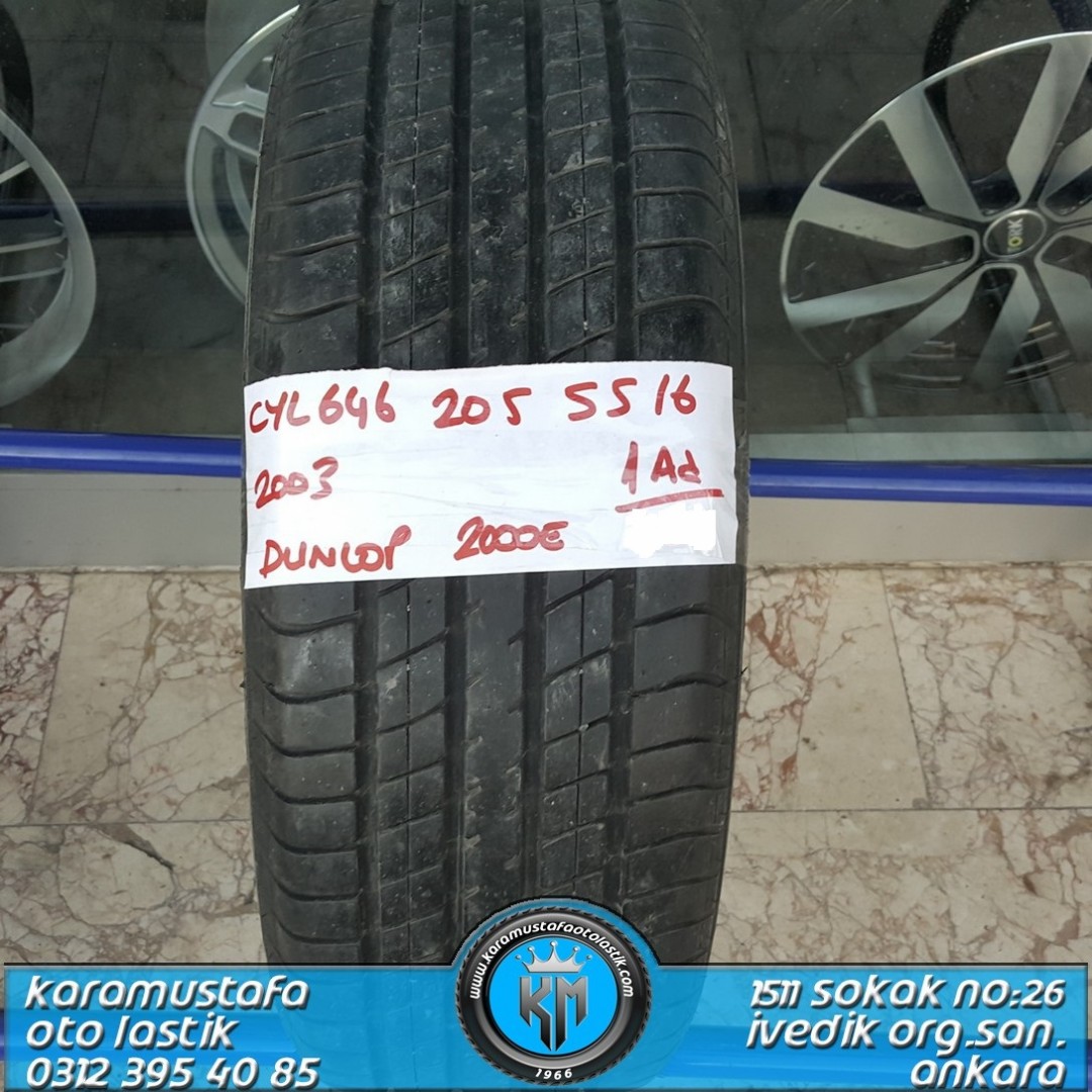 205 55 R 16 DUNLOP 2000E * 2003 * 1 ADET * CYL646