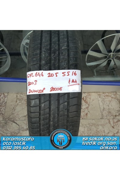 205 55 R 16 DUNLOP 2000E * 2003 * 1 ADET * CYL646 **
