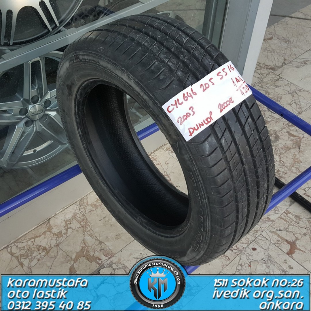 205 55 R 16 DUNLOP 2000E * 2003 * 1 ADET * CYL646