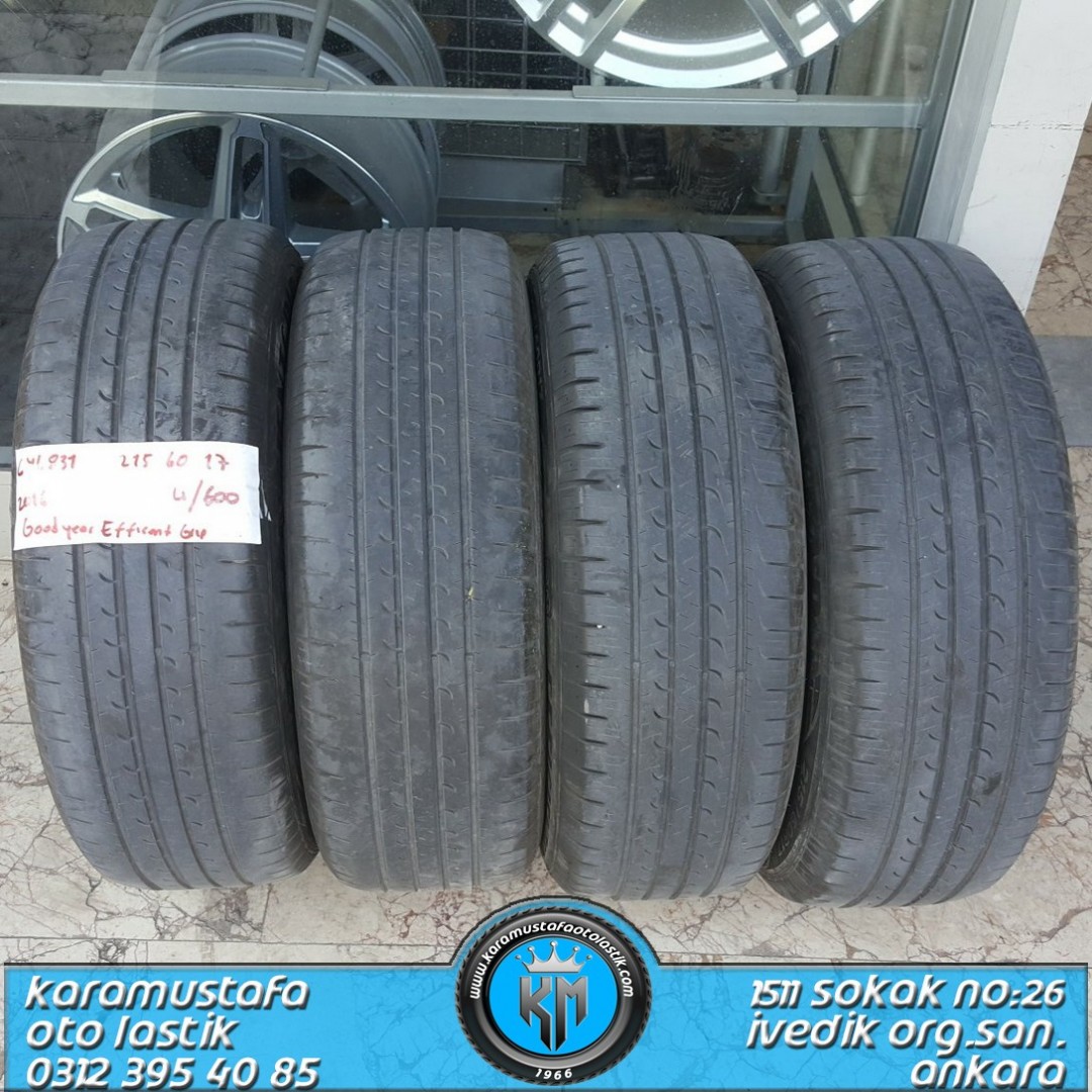 215 60 R 17 GOODYEAR EG 96H * 2016 * 4 ADET * CYL831