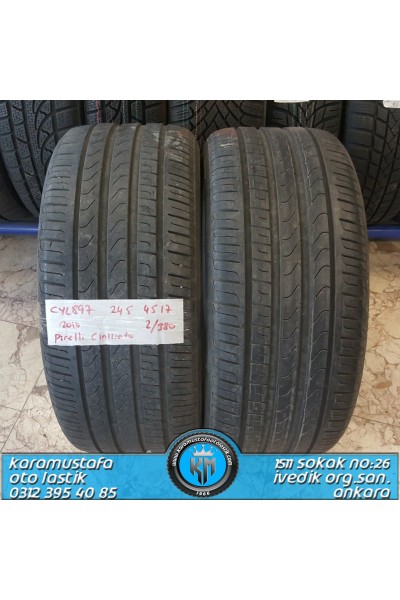 245 45 R 17 PIRELLI P7 95W * 2010 * 4 ADET * CYL897