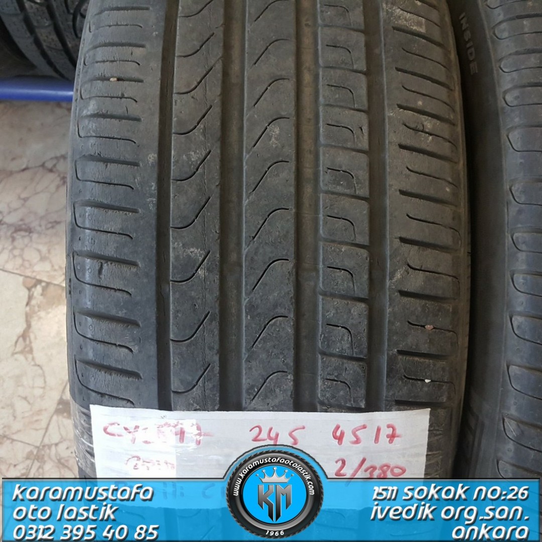 245 45 R 17 PIRELLI P7 95W * 2010 * 2 ADET * CYL897