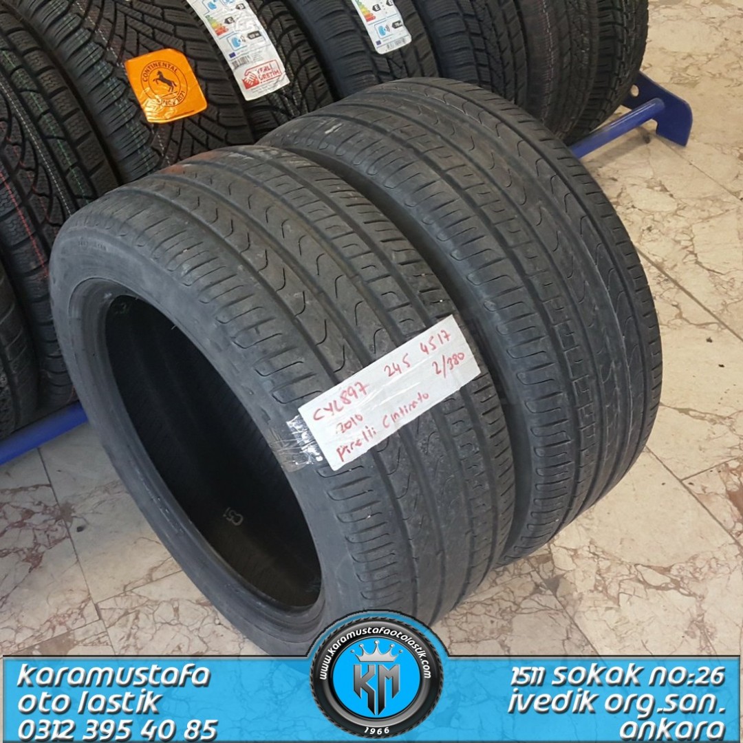 245 45 R 17 PIRELLI P7 95W * 2010 * 2 ADET * CYL897