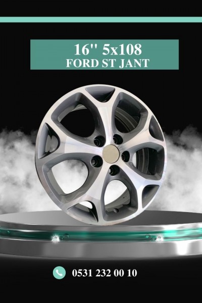 16 FORD ST 5*108 GUNMETAL POLISH * KMJ012