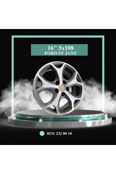 16 FORD ST 5*108 GUNMETAL POLISH * KMJ012