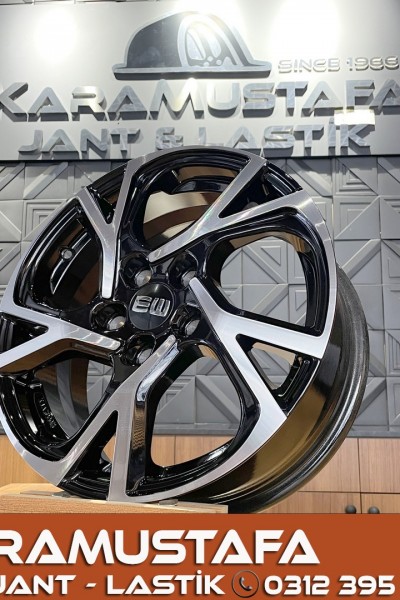 16 " ELIT WHEEL EJ02 AGILE JANT TAKIMI 5x114,3 BLACK POLISH * KMJ039