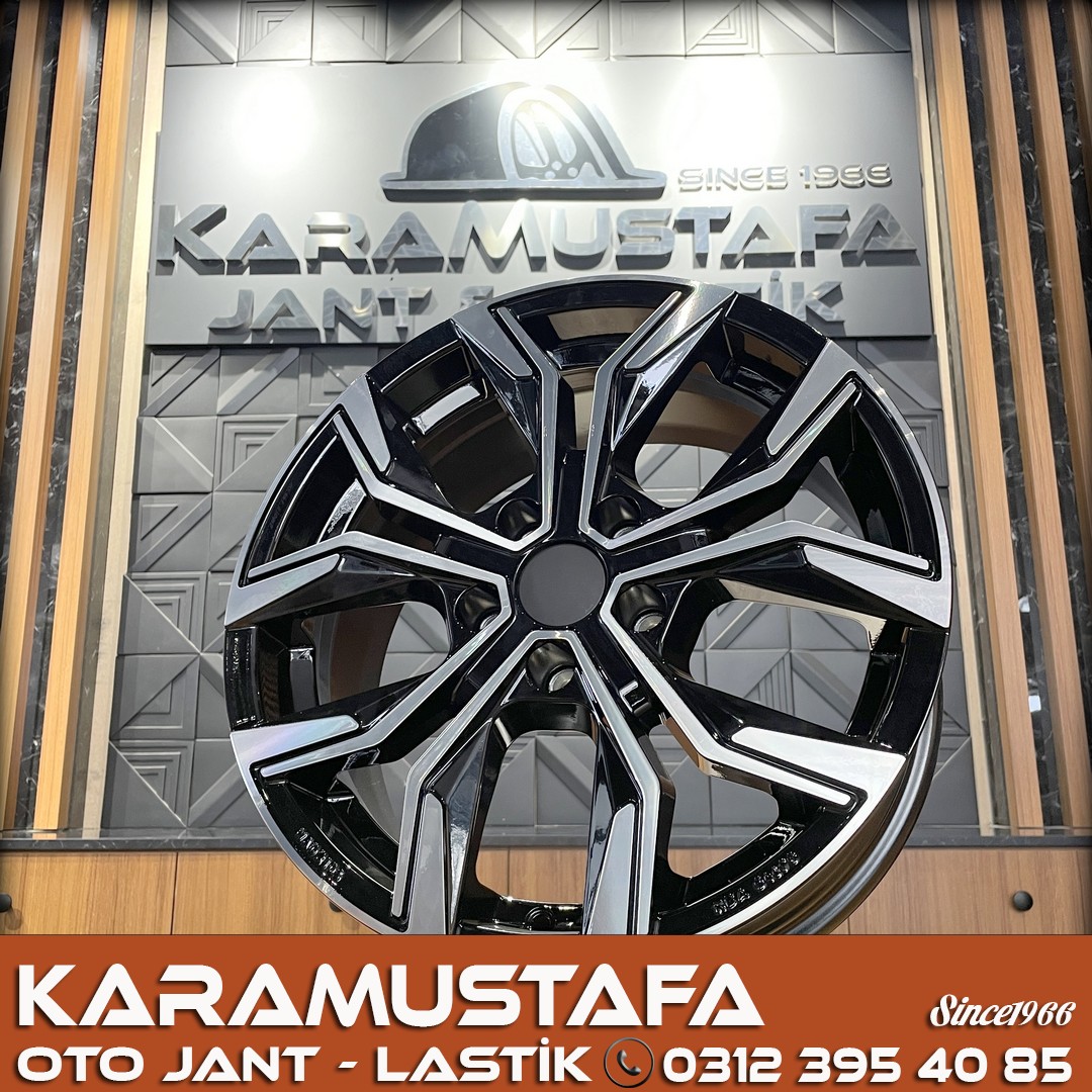 17 " RENAULT ICON JANT TAKIMI 5x114,3 BLACK POLISH * KMJ040