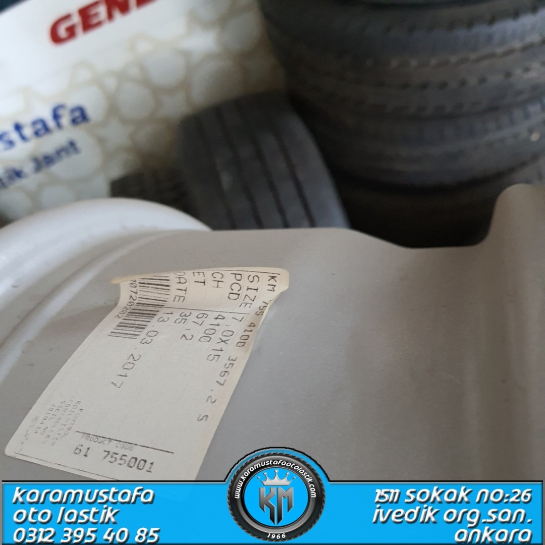 VOSSEN * KM 755 7*15 4*100 SILVER * KAMPANYALI * KMJ149