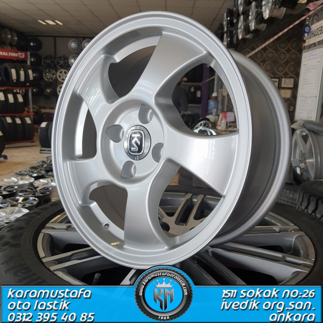 HONDA VITEC * KM 455  6,5*15 4*100 ET35 67,1 SILVER  * KAMPANYALI *