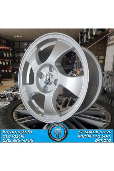 HONDA VITEC * KM 455  6,5*15 4*100 ET35 67,1 SILVER  * KAMPANYALI * 