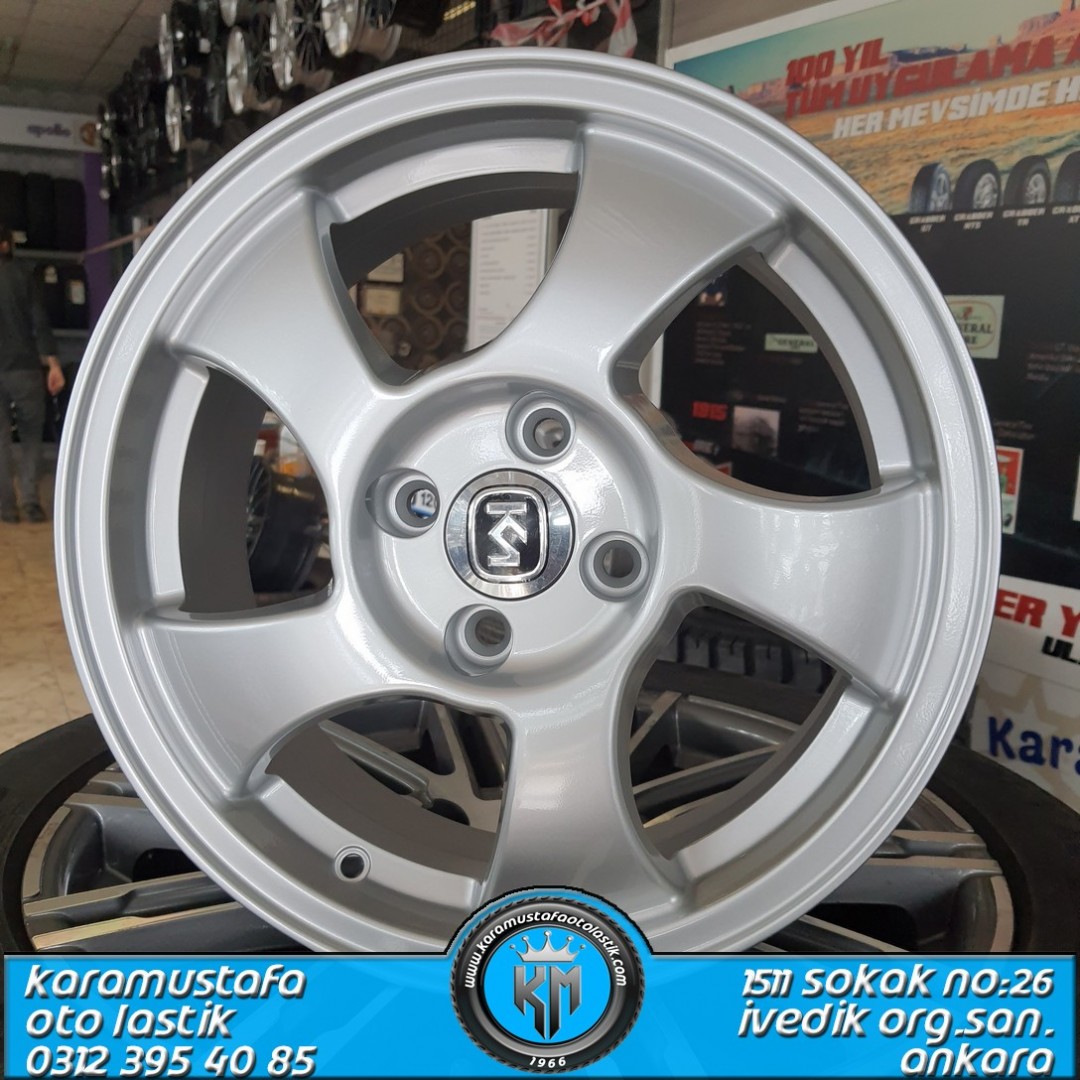HONDA VITEC * KM 455  6,5*15 4*100 ET35 67,1 SILVER  * KAMPANYALI *
