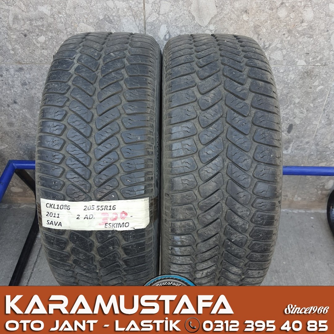 205 55 R 16 SAVA ADAPTO HP 91H * 2011 * 2 ADET * CKL1086