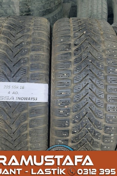 205 55 R 16 LASSA SNOWAYS3 91T * 2017 * 4 ADET * CKL4150