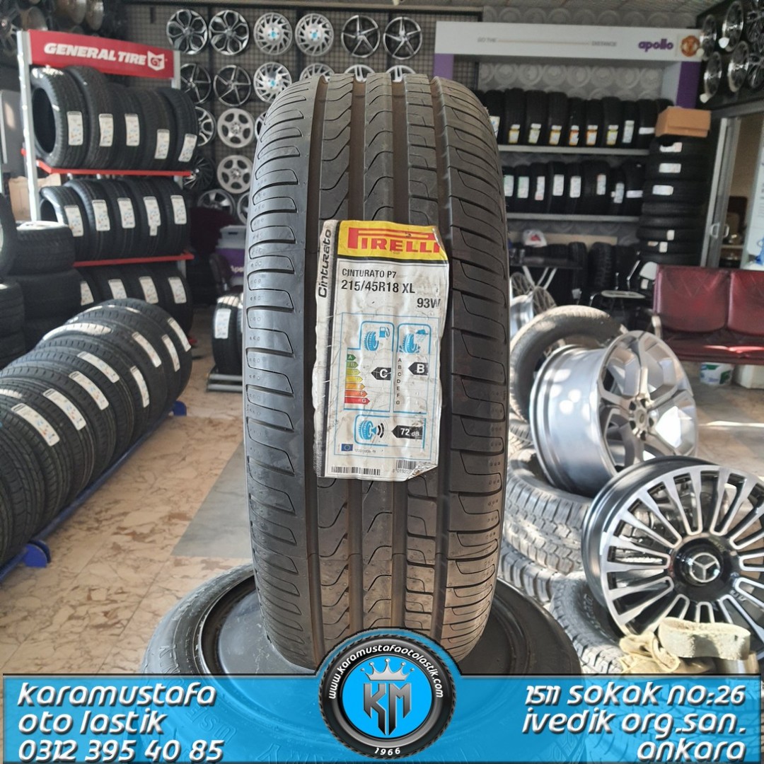 215 45 R 18 PIRELLI CINTIRATO P7 93V
