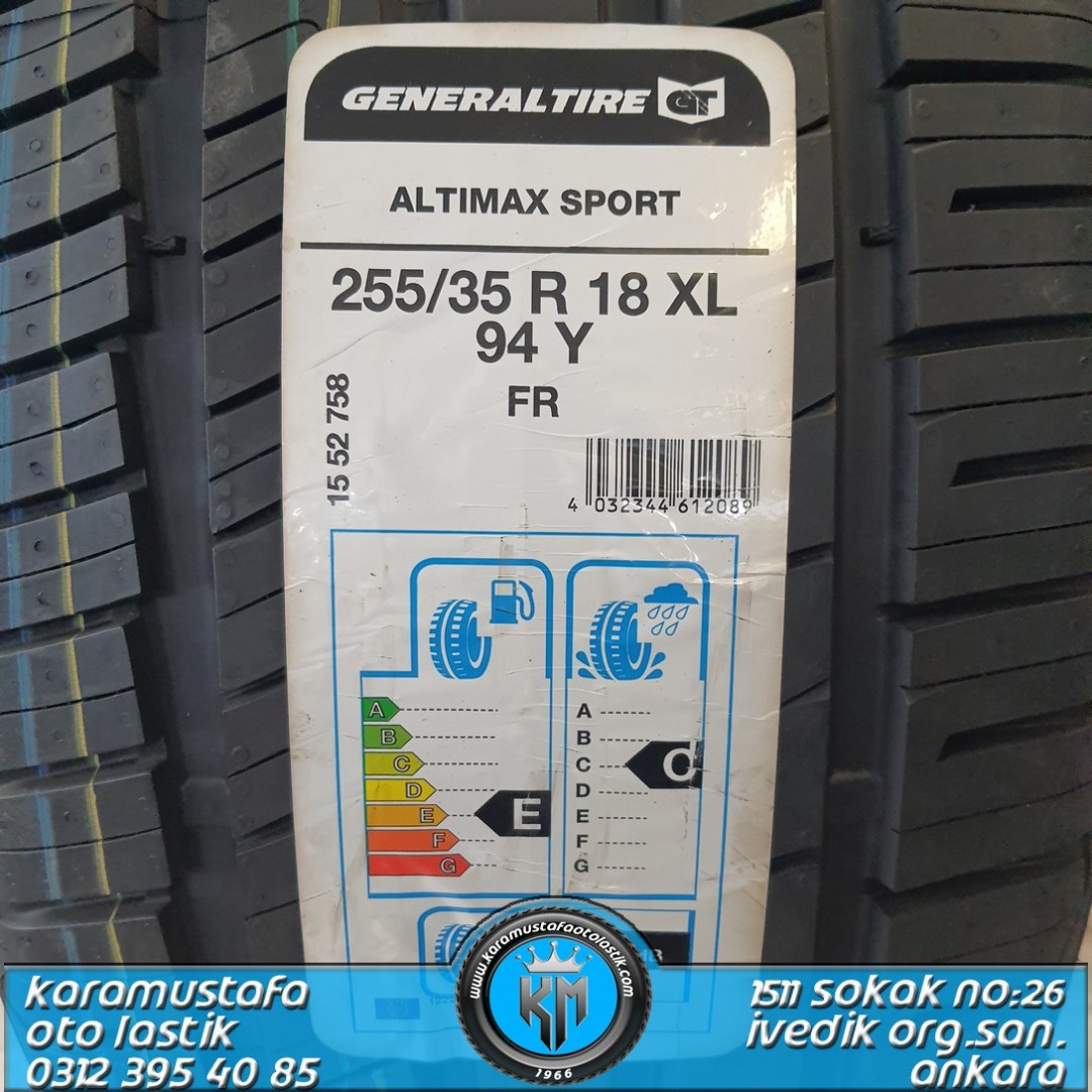 255 35 R 18 GENERAL ALTIMAX SPORT 94Y