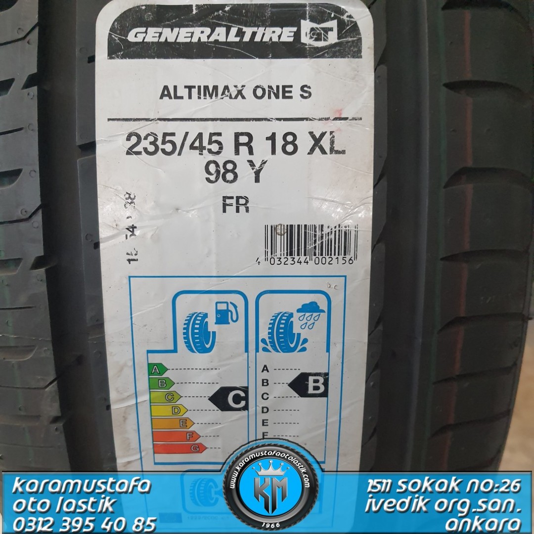 235 45 R 18 GENERAL ALTIMAX ONE S 98Y * 2020 * AMERİKAN ÜRETİM