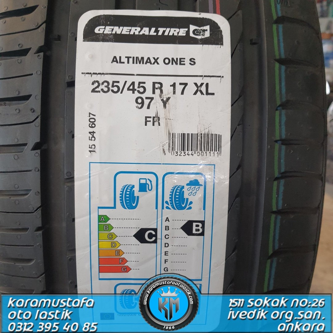 235 45 R 17 GENERAL ALTIMAX ONE S 97Y XL * 2021 * CONTİNENTAL ÜRETİM